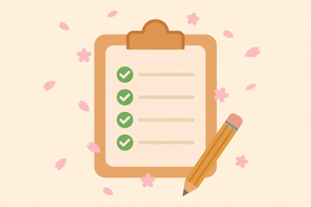 JLPT N5 grammar checklist
